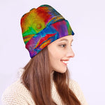 Colorful Buddha Print Beanie