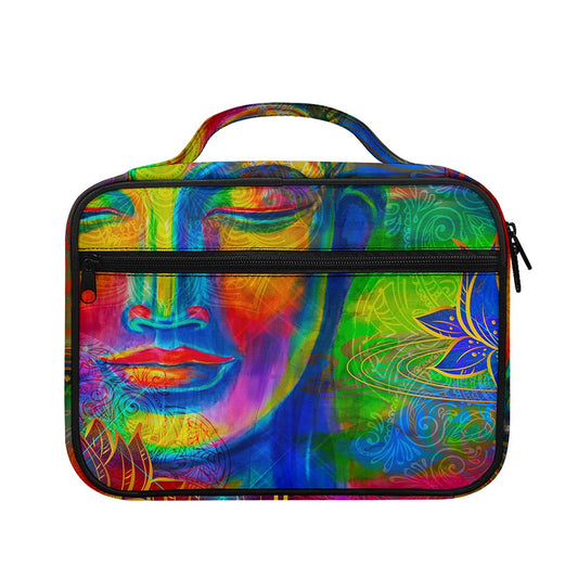 Colorful Buddha Print Briefcase Bible Bag