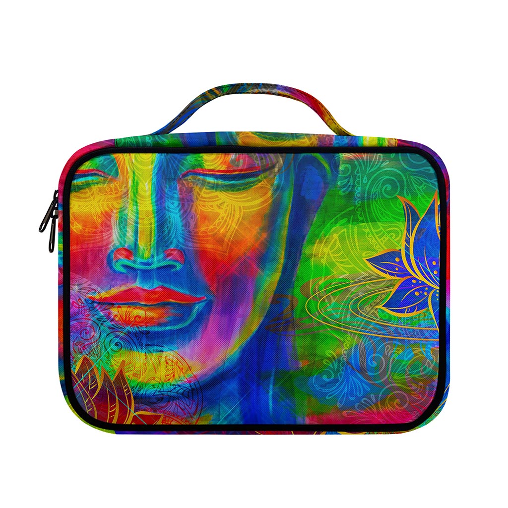Colorful Buddha Print Briefcase Bible Bag