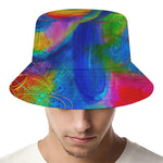 Colorful Buddha Print Bucket Hat