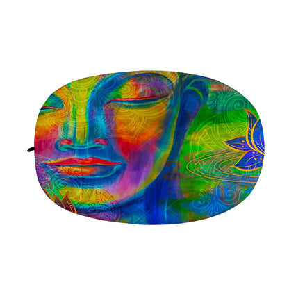 Colorful Buddha Print Car Side Mirror Covers