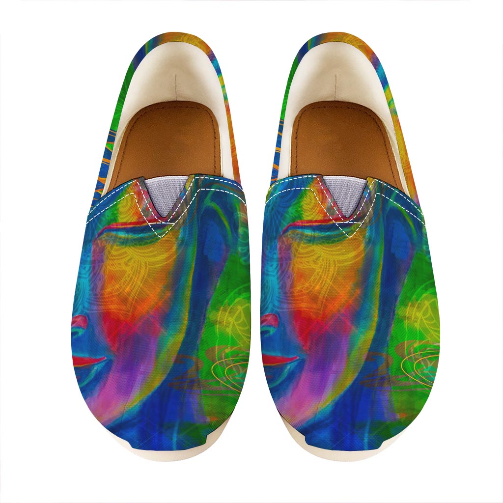 Colorful Buddha Print Casual Shoes