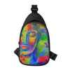 Colorful Buddha Print Chest Bag