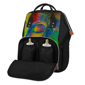 Colorful Buddha Print Diaper Bag