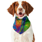 Colorful Buddha Print Dog Bandana