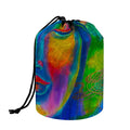 Colorful Buddha Print Drawstring Makeup Bag