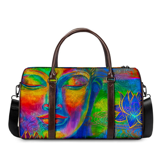 Colorful Buddha Print Duffle Bag