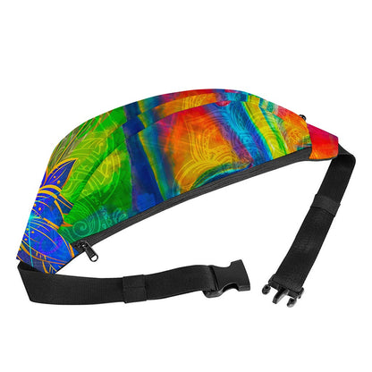 Colorful Buddha Print Fanny Pack