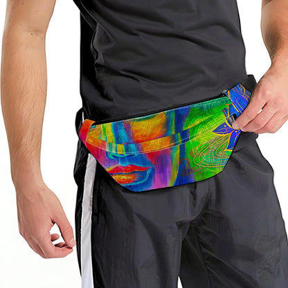 Colorful Buddha Print Fanny Pack