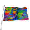 Colorful Buddha Print Flag