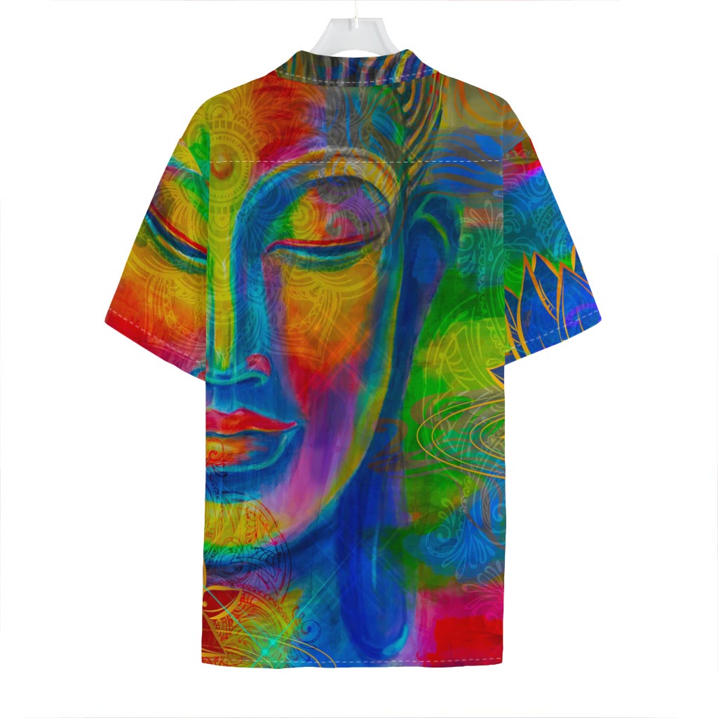 Colorful Buddha Print Hawaiian Shirt