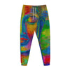 Colorful Buddha Print Jogger Pants