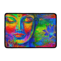 Colorful Buddha Print Kitchen Mat