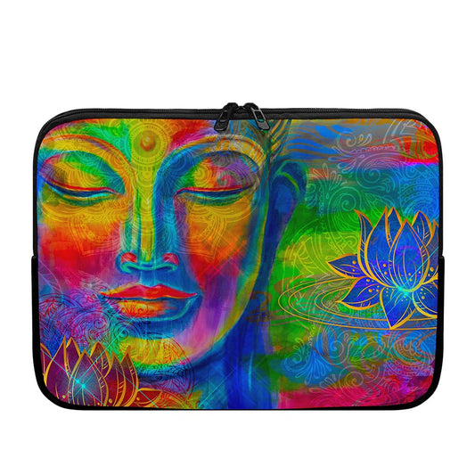 Colorful Buddha Print Laptop Sleeve