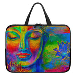 Colorful Buddha Print Laptop Sleeve With Handle