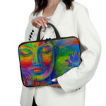 Colorful Buddha Print Laptop Sleeve With Handle