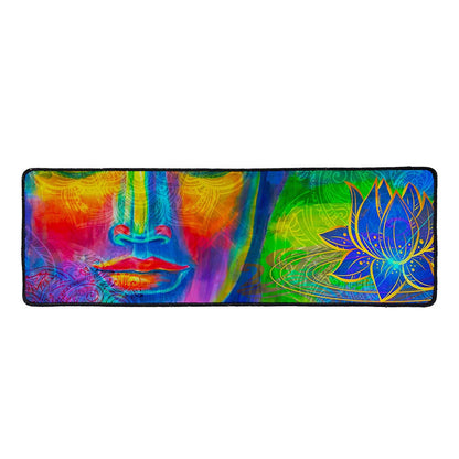Colorful Buddha Print Long Kitchen Mat
