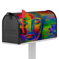 Colorful Buddha Print Mailbox Cover