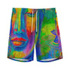 Colorful Buddha Print Men's Sports Shorts