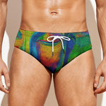 Colorful Buddha Print Men's Swim Briefs