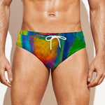 Colorful Buddha Print Men's Swim Briefs