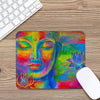 Colorful Buddha Print Mouse Pad