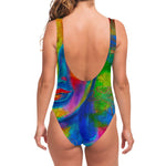 Colorful Buddha Print One Piece Swimsuit