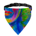 Colorful Buddha Print Over The Collar Dog Bandana