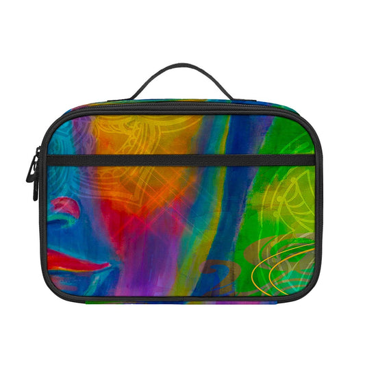 Colorful Buddha Print Portable Lunch Bag
