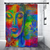 Colorful Buddha Print Premium Shower Curtain