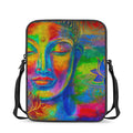 Colorful Buddha Print Rectangular Crossbody Bag