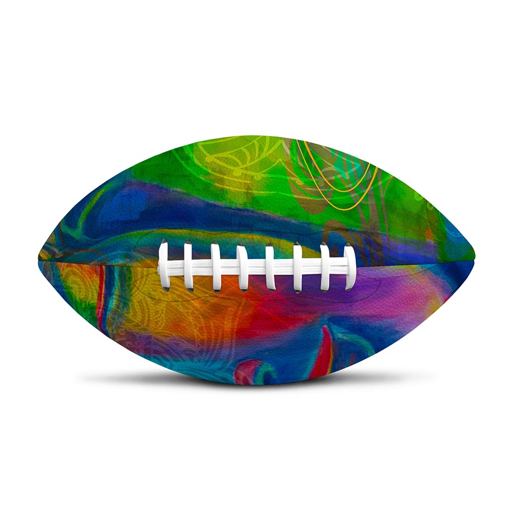 Colorful Buddha Print Rugby Ball