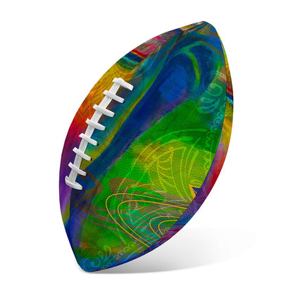 Colorful Buddha Print Rugby Ball