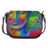 Colorful Buddha Print Saddle Bag