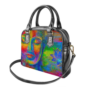 Colorful Buddha Print Shoulder Handbag