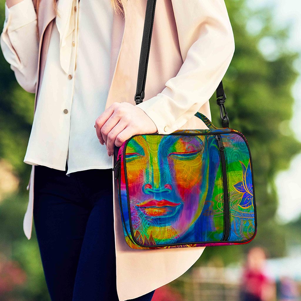 Colorful Buddha Print Shoulder Strap Bible Bag
