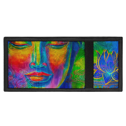 Colorful Buddha Print Trifold Wallet