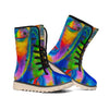 Colorful Buddha Print Winter Boots