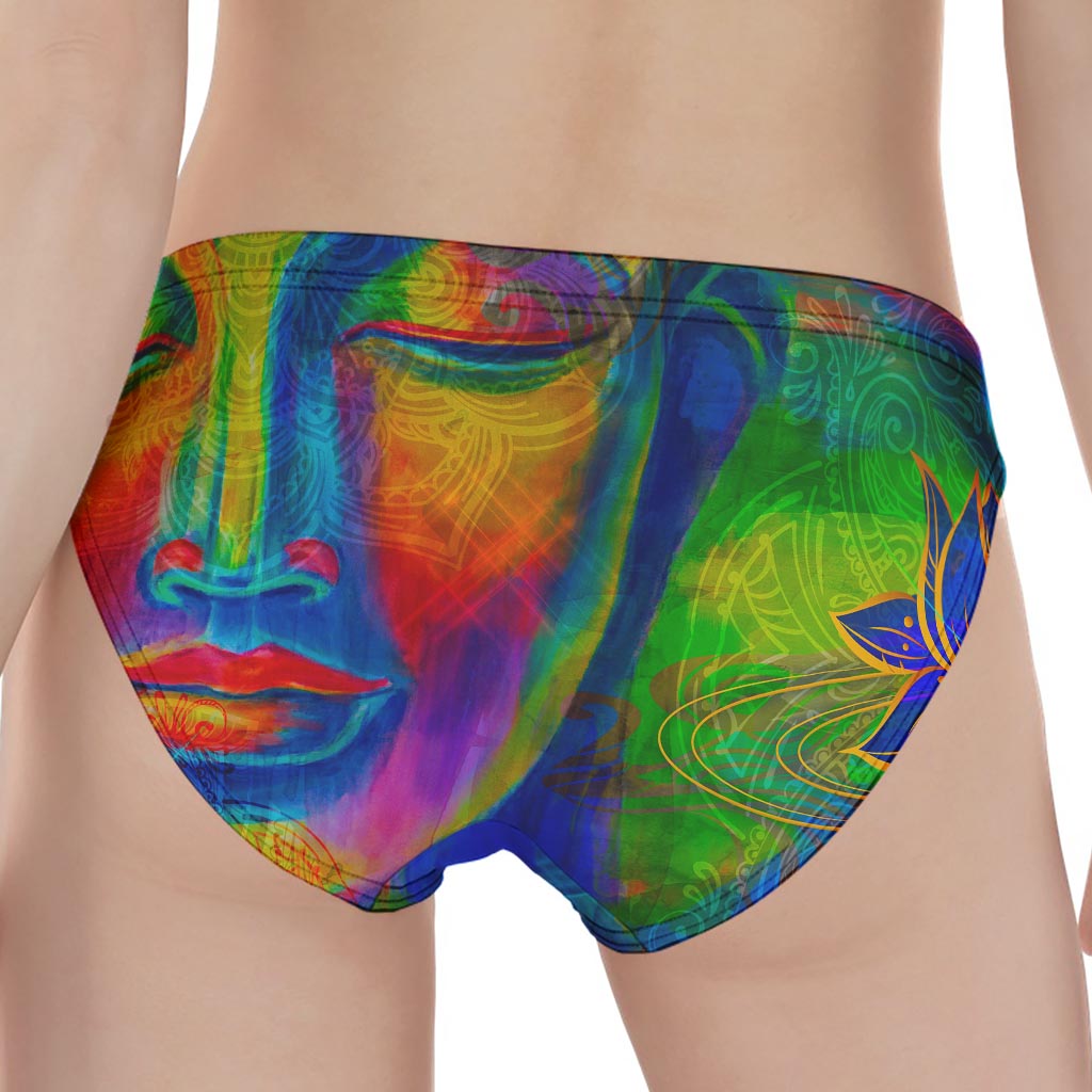 Colorful Buddha Print Women's Panties