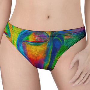 Colorful Buddha Print Women's Thong