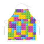 Colorful Building Blocks Pattern Print Adjustable Apron