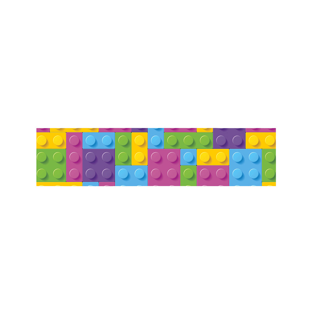 Colorful Building Blocks Pattern Print Bed Runner