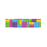 Colorful Building Blocks Pattern Print Bed Runner
