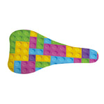 Colorful Building Blocks Pattern Print Bicycle Seat Cover