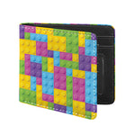 Colorful Building Blocks Pattern Print Bifold Wallet