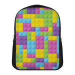 Colorful Building Blocks Pattern Print Casual Backpack