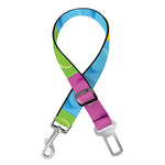 Colorful Building Blocks Pattern Print Dog Seat Belt