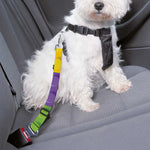 Colorful Building Blocks Pattern Print Dog Seat Belt