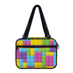 Colorful Building Blocks Pattern Print Double Strap Bible Bag