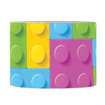 Colorful Building Blocks Pattern Print Drum Lamp Shade